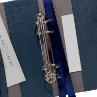 Agenda Planner Couro Raffai 2022 - Azul Jeans